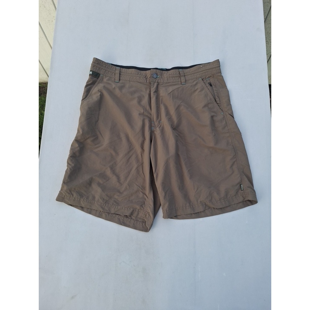 Howler Bros Mens Horizon Hybrid Shorts Size 38‎ Beige Fishing Ripstop Quick Dry